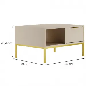 Kocot kids Konferenční stolek Austin 80 cm kašmír/zlatá