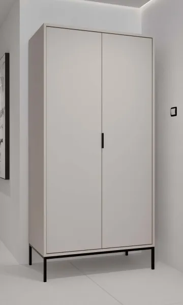 Kocot kids Šatní skříň Austin 100 cm kašmír/černá