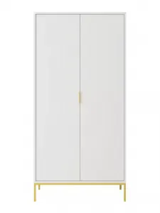 Kocot kids Šatní skříň Austin 100 cm bílá/zlatá