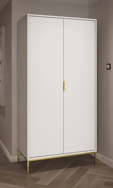 Kocot kids Šatní skříň Austin 100 cm bílá/zlatá