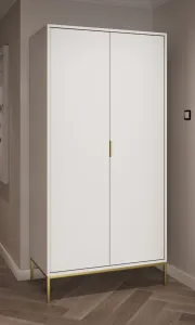 Kocot kids Šatní skříň Austin 100 cm bílá/zlatá