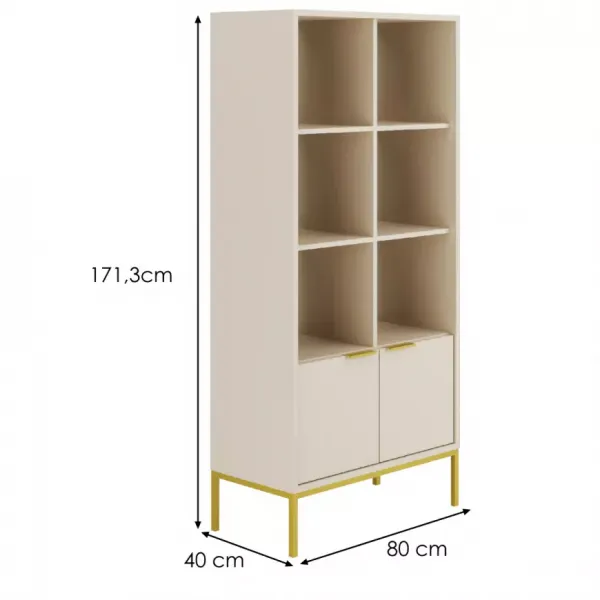 Kocot kids Knihovna Austin 80 cm kašmír/zlatá