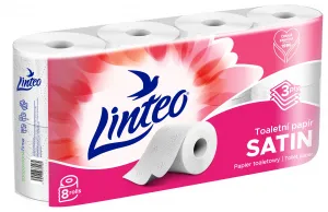 Linteo Satin toaletný papier 8ks 3-vrstvový 15m