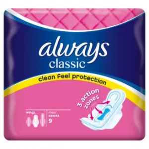 Always Classic Maxi clip 9ks dámske hygienické vložky