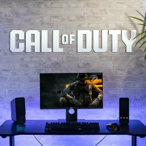Drevené logo na stenu - Call of Duty