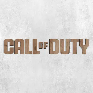 Drevené logo na stenu - Call of Duty