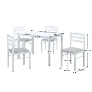 Jedálenský set 4+1 SOMIN Tempo Kondela