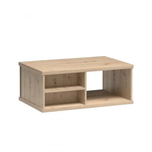Konferenčný stolík, dub artisan/čierna, KOLI C-08