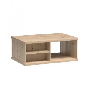Konferenčný stolík, dub artisan/čierna, KOLI C-08
