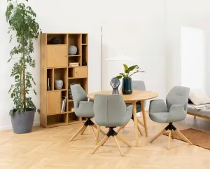 Actona Knižnica Rangoon 90 cm dub prírodný olejovaný