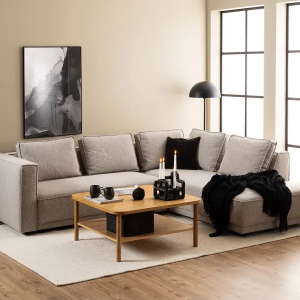 Actona Konferenčný stolík Banbury 90 cm dub prírodný lakovaný