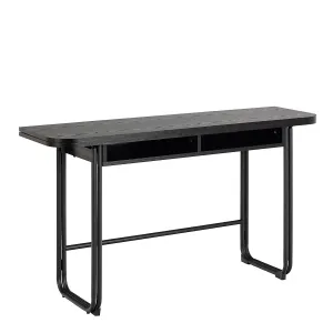 Actona Rozkladací jedálenský stôl Darlington 140 cm jaseň čierny
