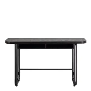 Actona Rozkladací jedálenský stôl Darlington 140 cm jaseň čierny