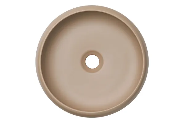 Comad Súprava keramického umývadla s výpusťou WIKI 36 cm cappuccino