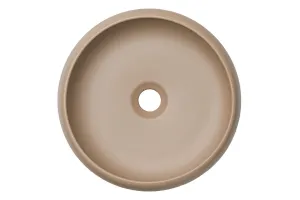 Comad Súprava keramického umývadla s výpusťou WIKI 36 cm cappuccino