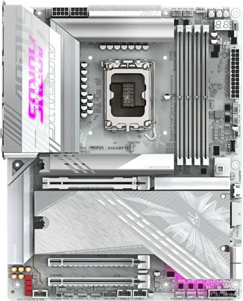 GIGABYTE MB Sc LGA1851 Z890 A ELITE X ICE, Intel Z890, 4xDDR5, 1xHDMI, 1xThunderbolt, WiFi