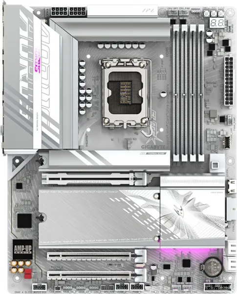 GIGABYTE MB Sc LGA1851 Z890 A ELITE WF7 ICE, Intel Z890, 4xDDR5, 1xDP, 1xHDMI, 1xThunderbolt, WiFi