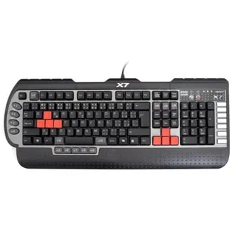 A4Tech G800V, klávesnice CZ, herní, voděodolná typ drátová (USB), černá