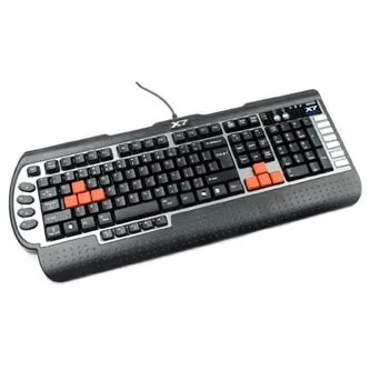 A4Tech G800V, klávesnice CZ, herní, voděodolná typ drátová (USB), černá