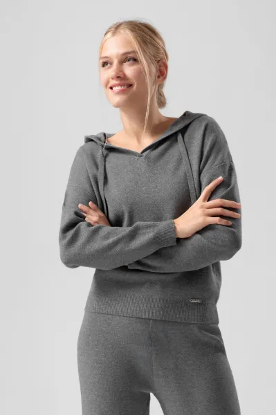 LELOSI Úpletová mikina s kapucňou Meryl MEDIUM
