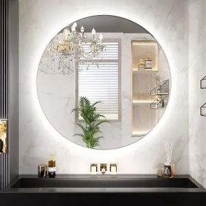Tutumi Kulaté nástěnné zrcadlo s LED osvětlením HZJ 50 cm