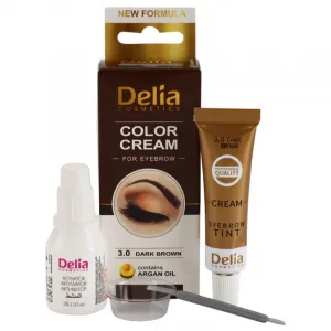 Delia Cosmetics Cameleo profesionálna krémová farba na obočie bez amoniaku Dark Brown 15 ml