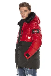 Pánska bunda CIPO & BAXX CM166 RED Farba: Červená, Konfekčná veľkosť: XL