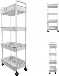 Kontrast Kuchynský vozík OSIRIS 105,5 cm biely