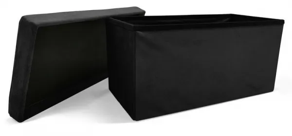 Kontrast Skladací taburet PERFECT DUO 60x30 cm čierny