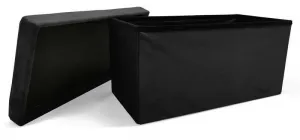 Kontrast Skladací taburet PERFECT DUO 60x30 cm čierny
