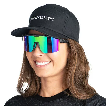 HORSEFEATHERS Cyklistické okuliare Scorpio - black splash/mirror green BLACK