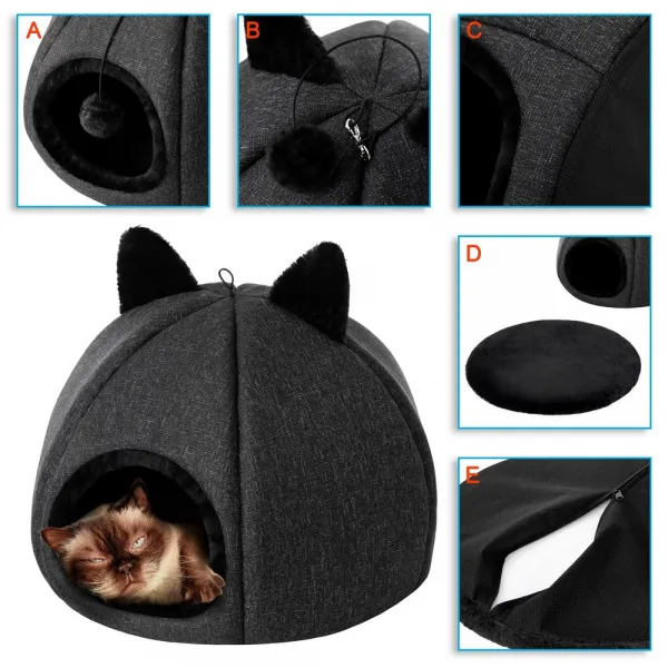 Reedog Kitty Head Black Iglu pre mačky