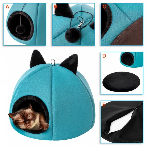 Reedog Kitty Head Blue Iglu pre mačky