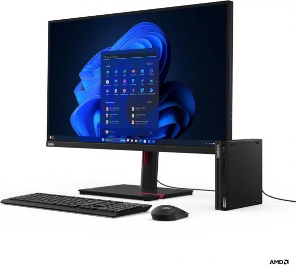 LENOVO PC ThinkCentre M75q Gen 5 - AMD Ryzen™ 3 8300GE,8GB,256SSD,HDMI,DP,AMD Radeon™ 740M,W11P,3Y Onsite