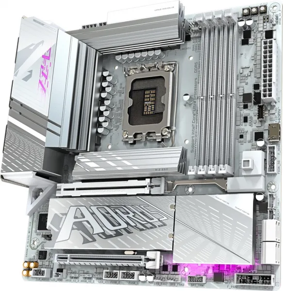 GIGABYTE MB Sc LGA1851 Z890M A ELITE WF7 ICE, Intel Z890, 4xDDR5, 1xDP, 1xHDMI, 1xThunderbolt, WiFi, mATX