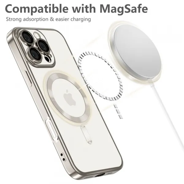 Tech-Protect MagFlex MagSafe iPhone 16 Pro, shiny titanium