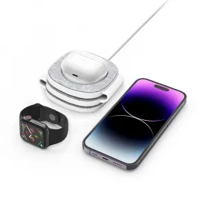 Tech-Protect A31 3in1 MagSafe bezdrôtová nabíjačka na mobil / AirPods / Apple Watch, biela