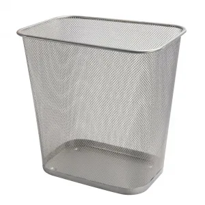 Q-CONNECT Drôtený kôš 13 ℓ hranatý strieborný