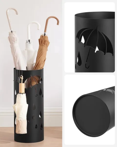 SONGMICS Stojan na dáždniky Terra 41 cm čierny