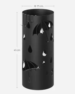SONGMICS Stojan na dáždniky Terra 41 cm čierny