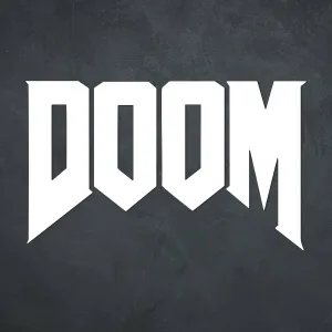 Nástenné logo z dreva - DOOM