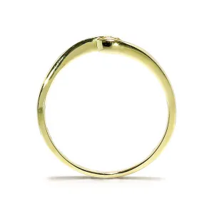 Blink-Blink Jemný zlatý prsteň s diamantom 0.03 ct1330ZDG