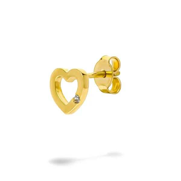 Blink-Blink Diamantové náušnice zo žltého zlata 0.02 ct3063ZDG