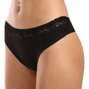 Dámske tangá Lovelygirl čierna (8307-black) S
