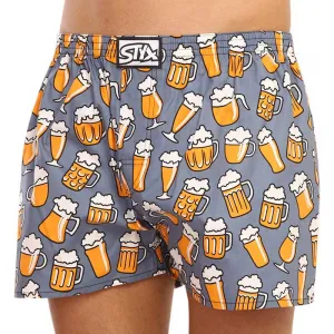 Pánske trenky Styx art klasická guma pivo (A1357) S, trenírky
