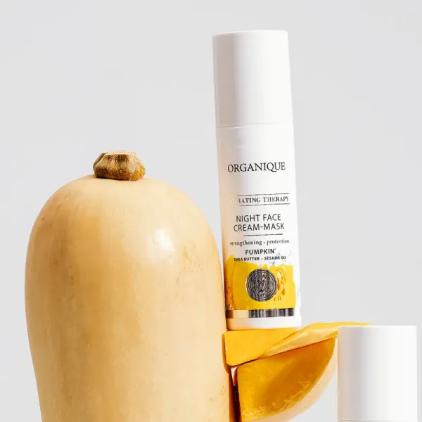 Organique Hydrating Therapy Pumpkin nočná hydratačná maska na tvár 50 ml