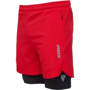 RDX T16 COMPRESSION MMA SHORTS 2V1 Kraťasy na MMA, červená, veľkosť