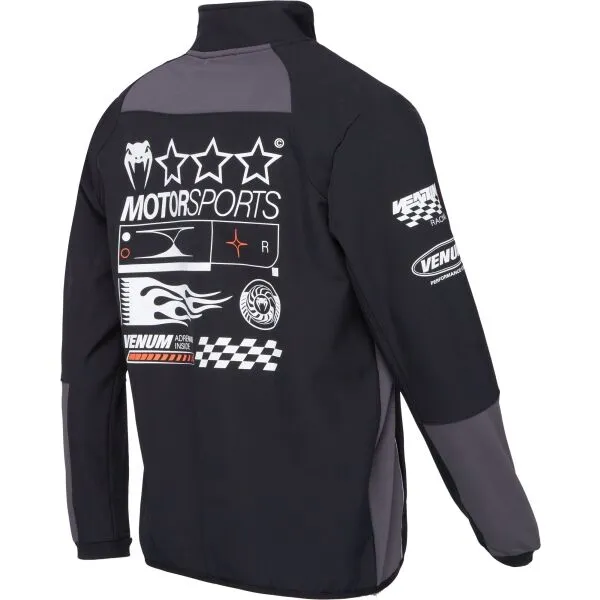 Venum MOTORSPORT SOFTSHELL JACKET Pánska bunda, čierna, veľkosť