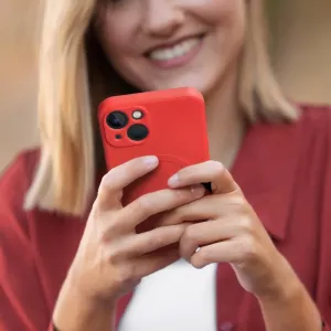 Obal Silicone Mag Cover, iPhone 13 Pro Max, červený