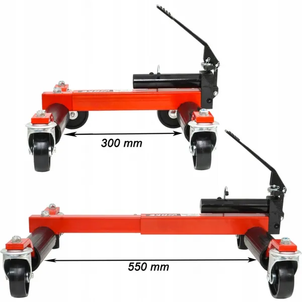 VERKE Manipulačný pojazdný vozík 680kg s hydraulickým zdvihom